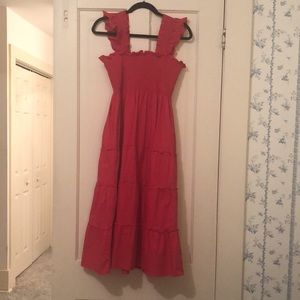 Hill House Home Ellie Nap Dress, Medium, Raspberry Red